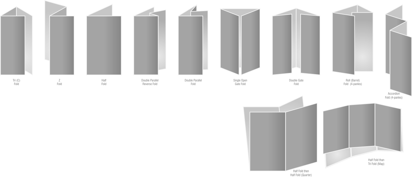 Brochure fold options